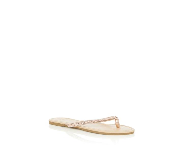 Oasis Daisy Diamante Flip Flops