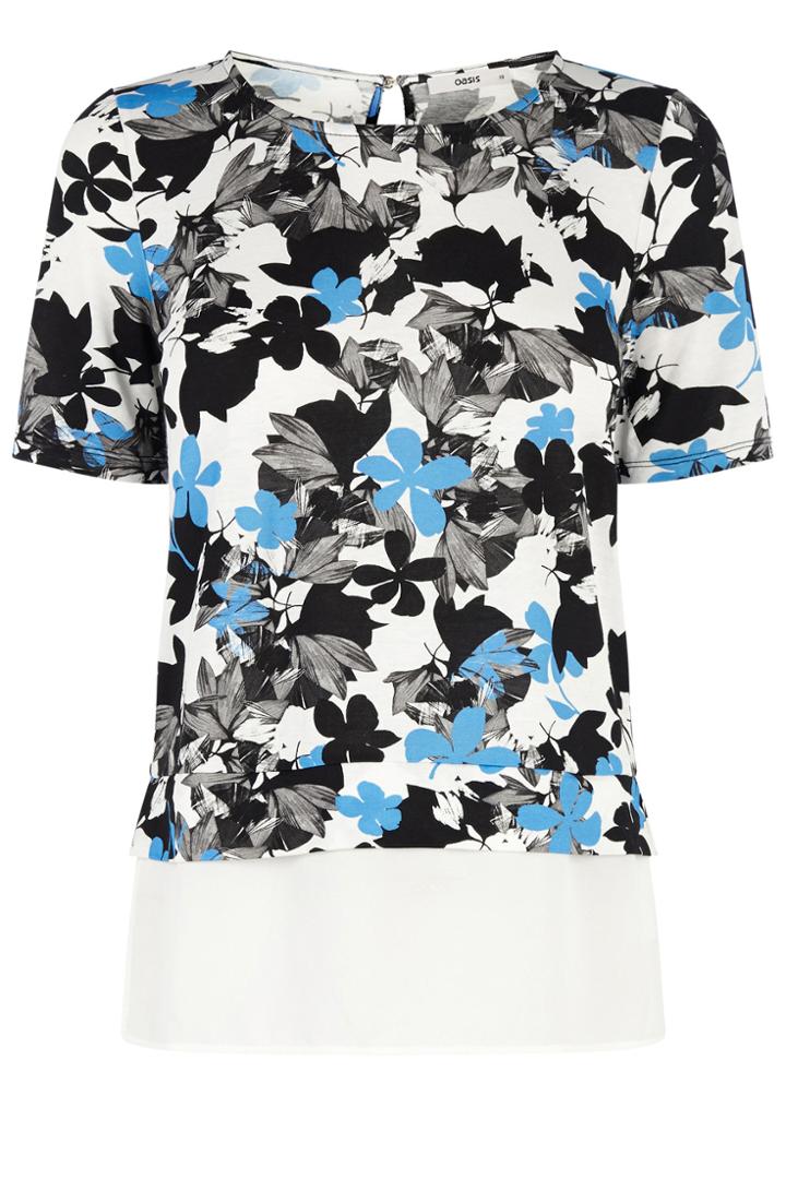 Oasis Shadow Print Top