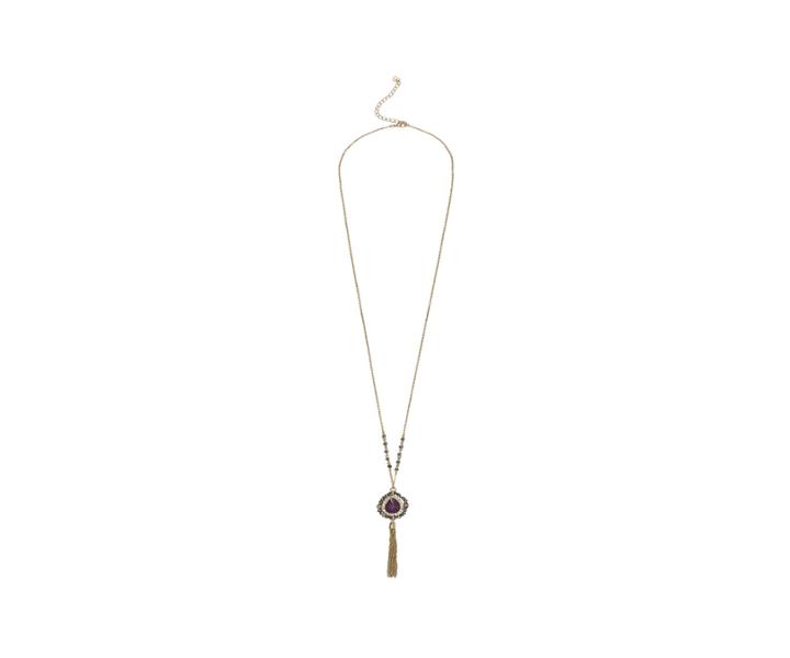 Oasis Teardrop Tassel Necklace