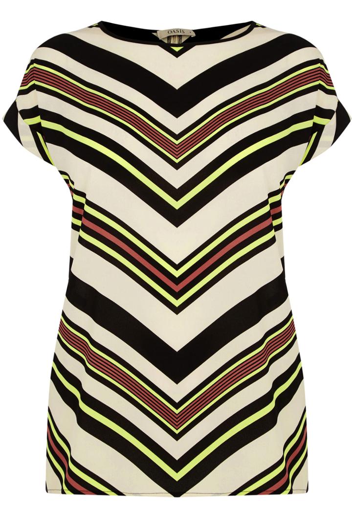 Oasis Chevron Stripe T-shirt