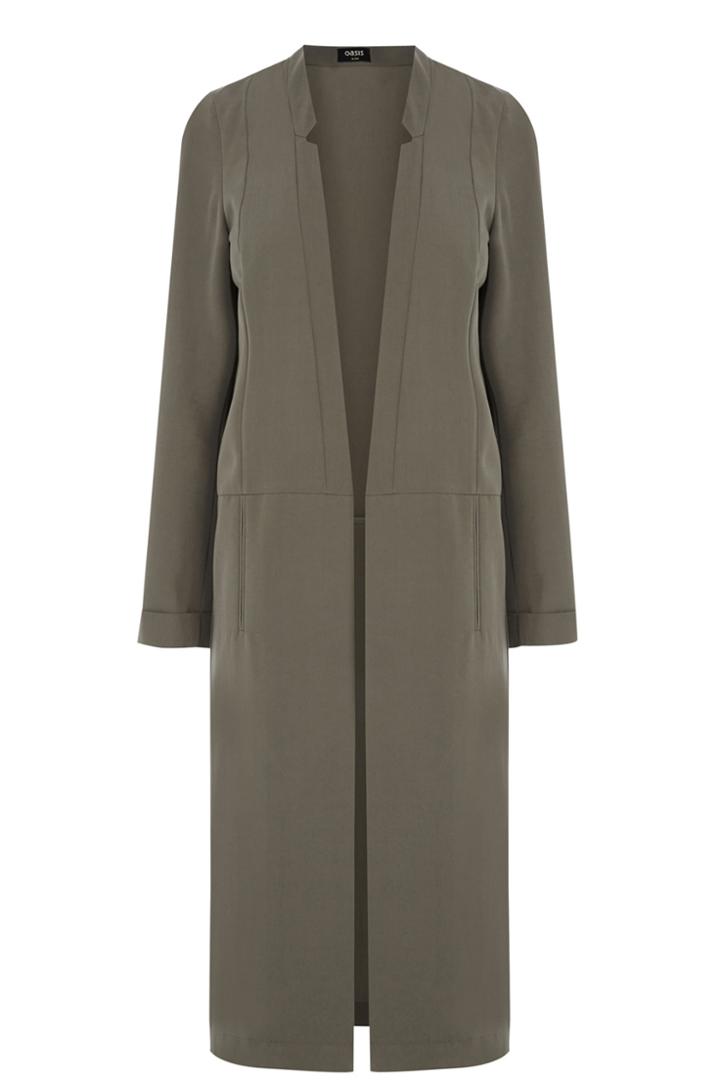 Oasis Soft Twill Duster Coat