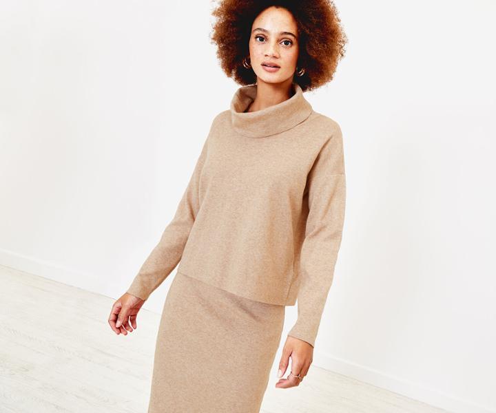 Oasis Roll Neck Knit Jumper