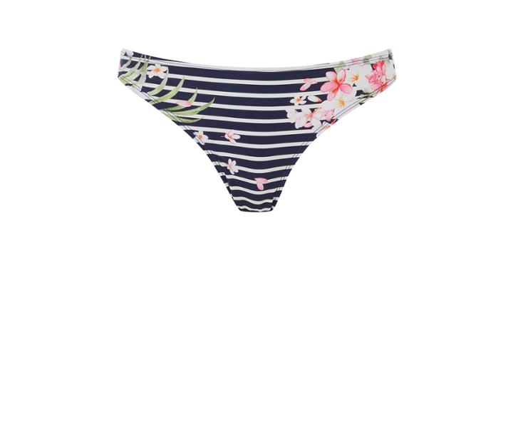 Oasis Stripe Palm Bikini Bottom