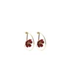 Oasis Floral Hoop Earrings