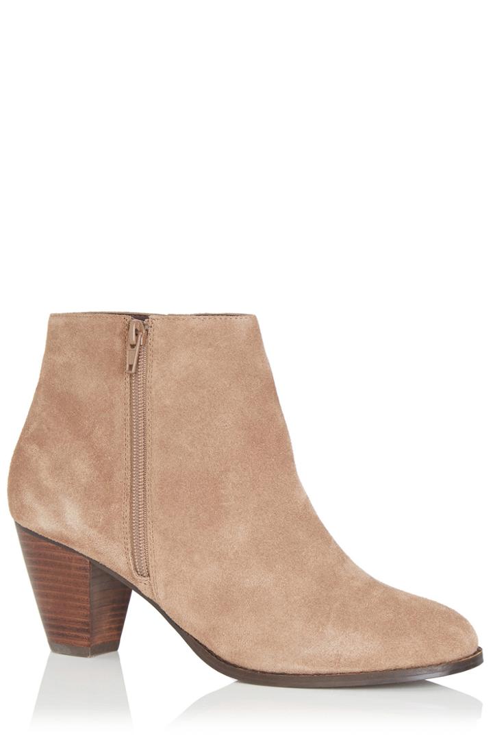 Oasis Sara Suede Side Zip Boot