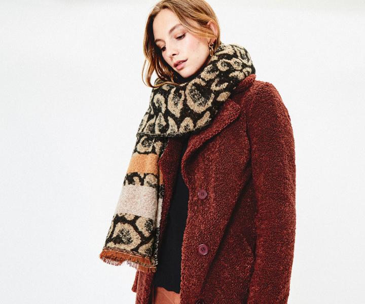 Oasis Leopard Stripe Scarf