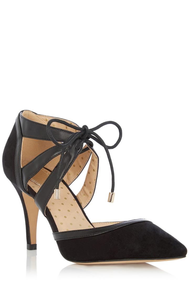 Oasis Lily Lace Tie Front Shoe