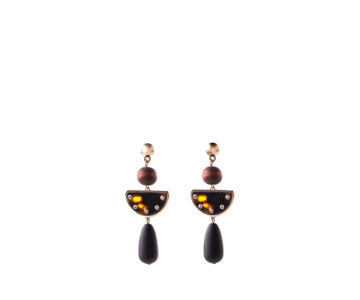 Oasis Wood Drop Earrings