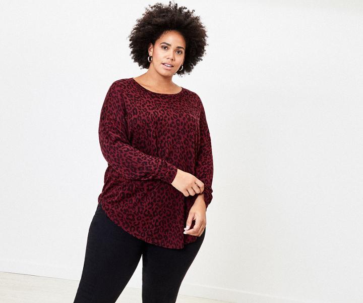 Oasis Curve Leopard Knit Jumper