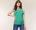 Oasis Barcelona Ditsy Frill Top