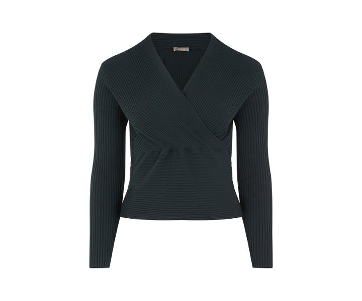 Oasis Curve Mila Rib Wrap Top