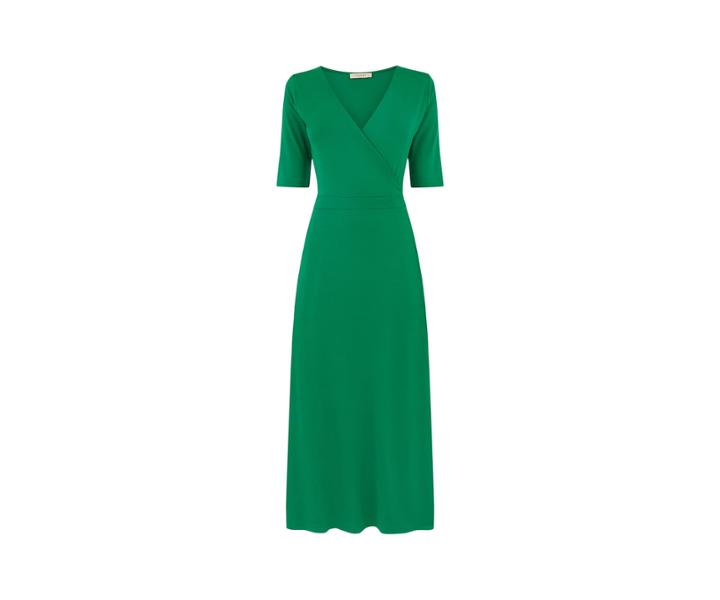 Oasis Long Wrap Midi Dress
