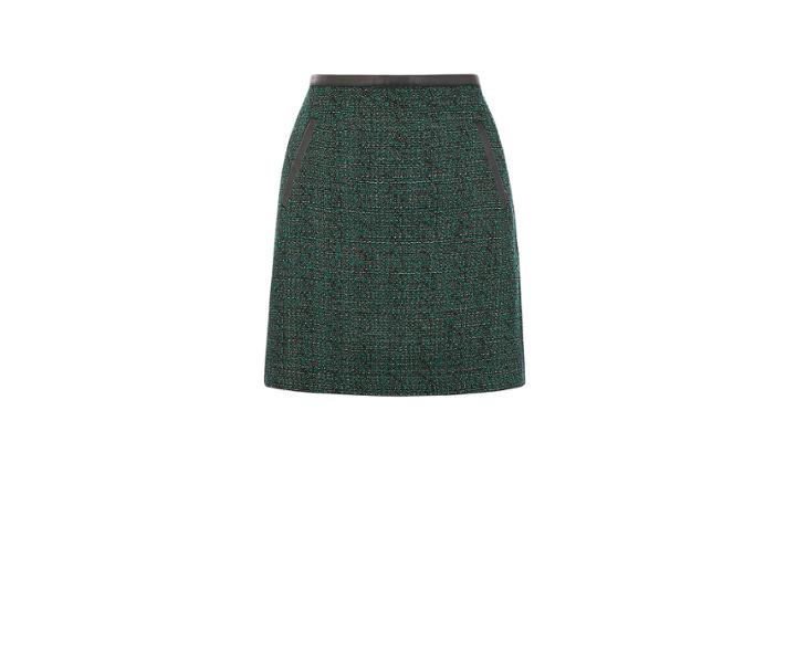 Oasis Poppy Tweed Skirt