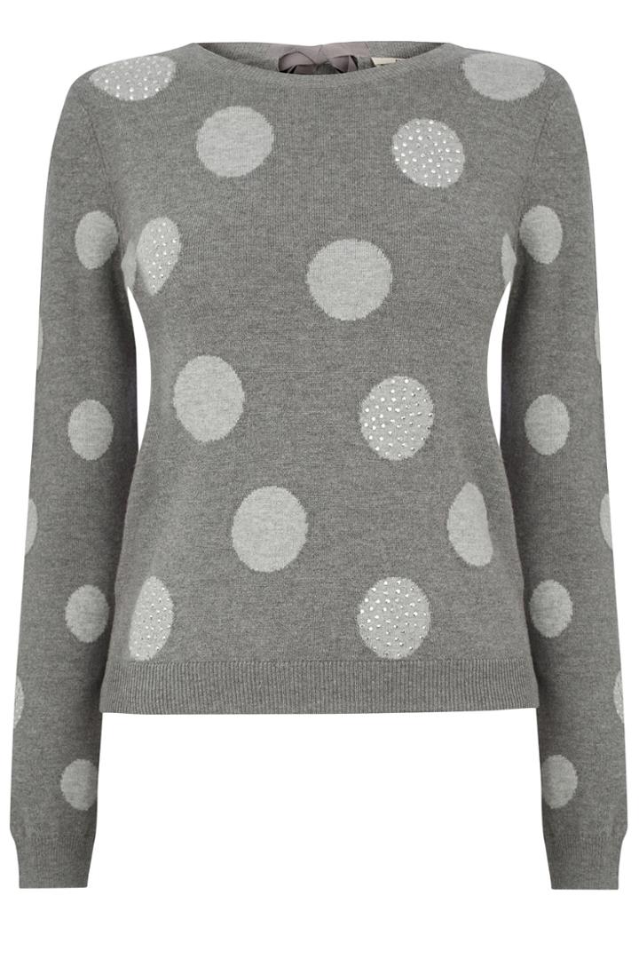 Oasis Spotty Intarsia Jumper