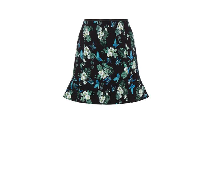 Oasis Orchid Print Flippy Skirt