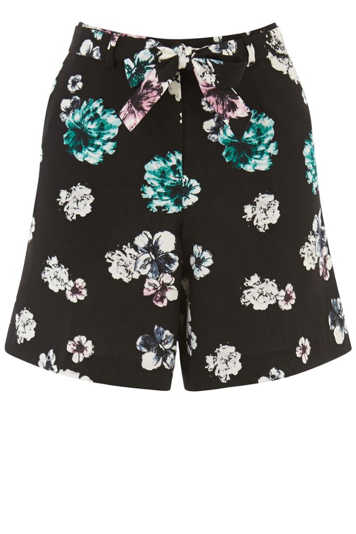 Oasis Peony Print City Shorts