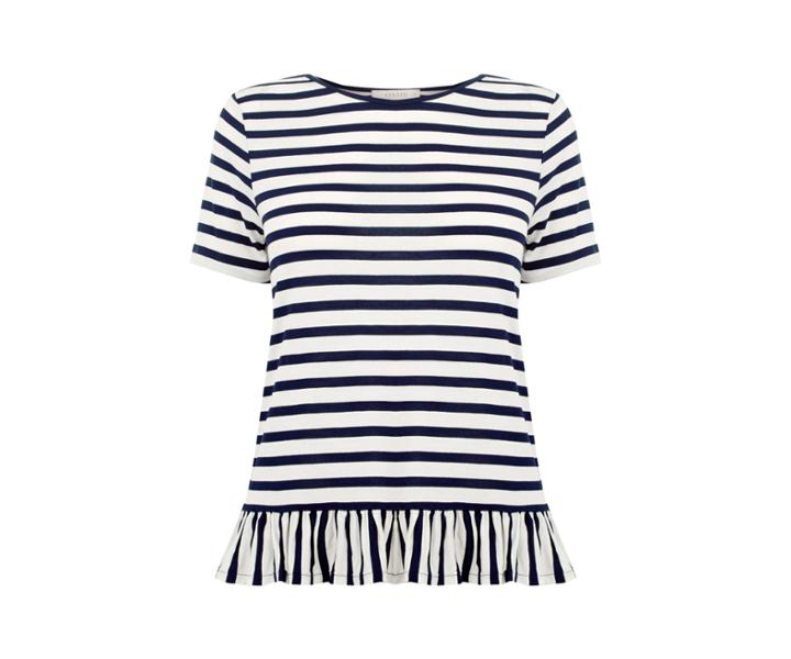 Oasis Peplum Frill Top
