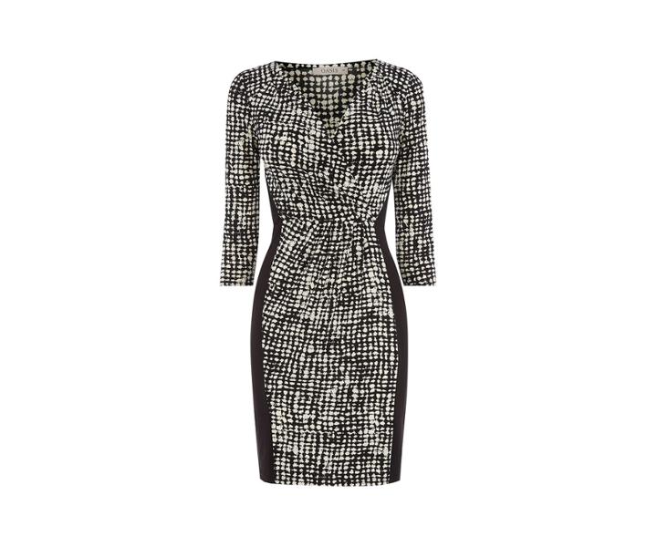 Oasis Mono Crepe Wrap Dress