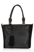 Oasis Suede Patch Whipstitch Shopper