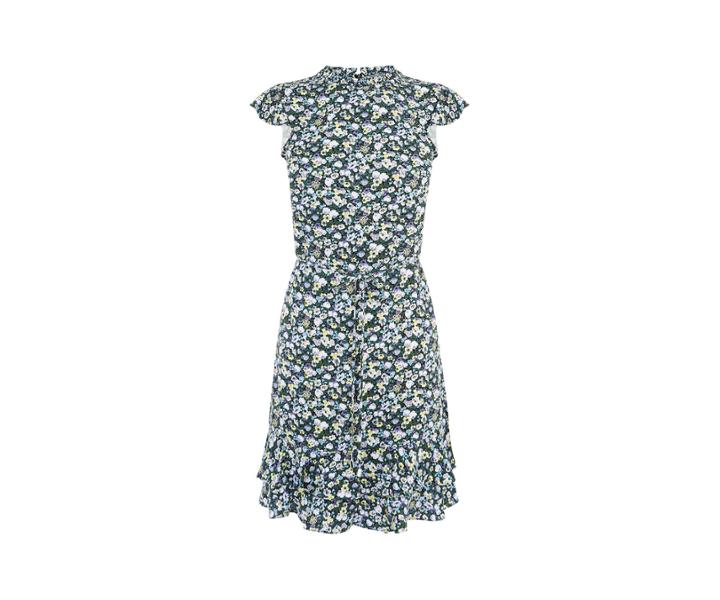 Oasis Ditsy High Neck Dress