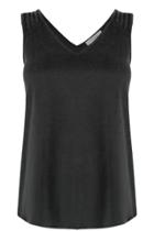 Oasis Textured Lattice Trim Vest