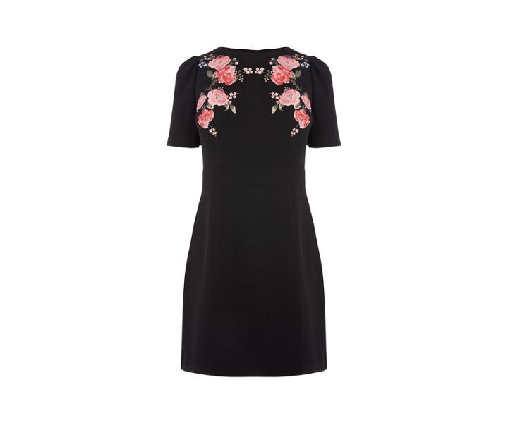 Oasis Rose Embroidered Dress