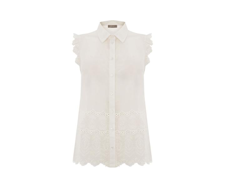 Oasis Broiderie Hem Shirt