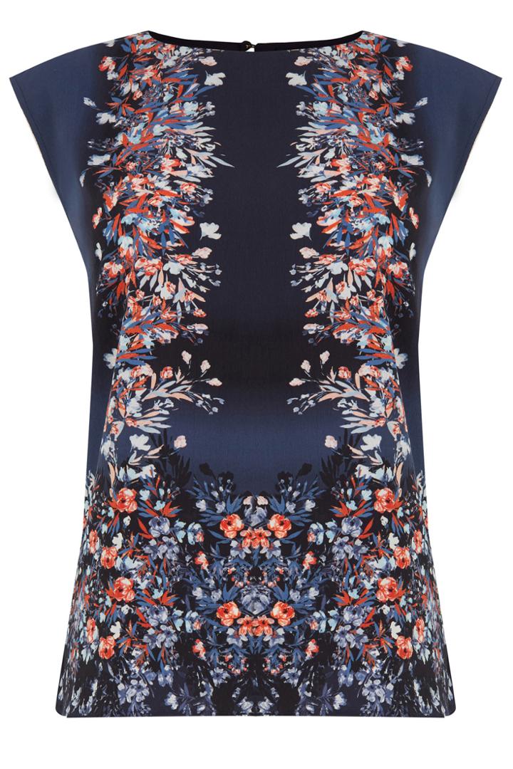 Oasis Border Floral Print T-shirt