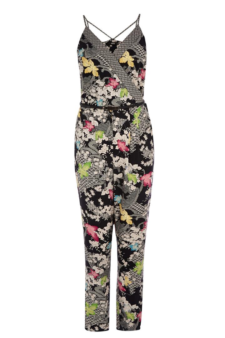 Oasis Falling Leaf Viscose Jumpsuit