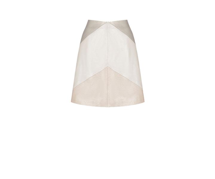 Oasis Metallic Faux Leather Skirt