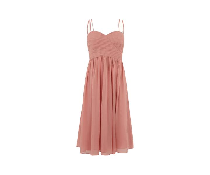 Oasis Lucy Chiffon Pleated Dress