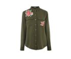 Oasis Embroidered Rose Shirt