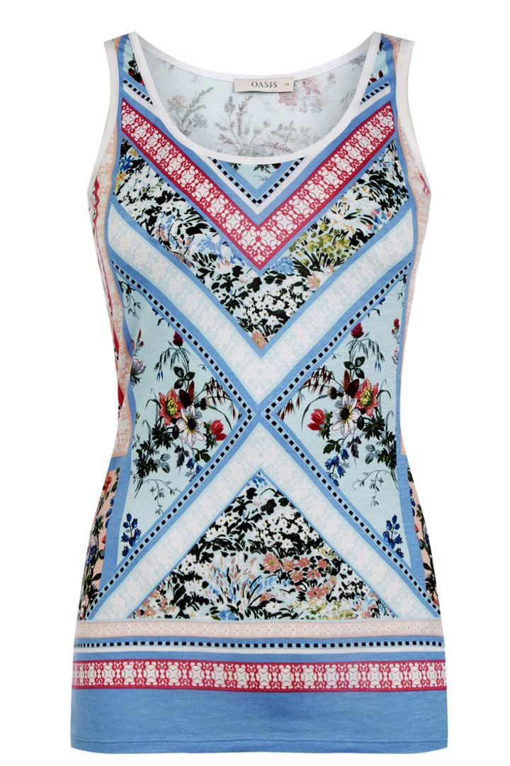 Oasis Patched Floral Vest