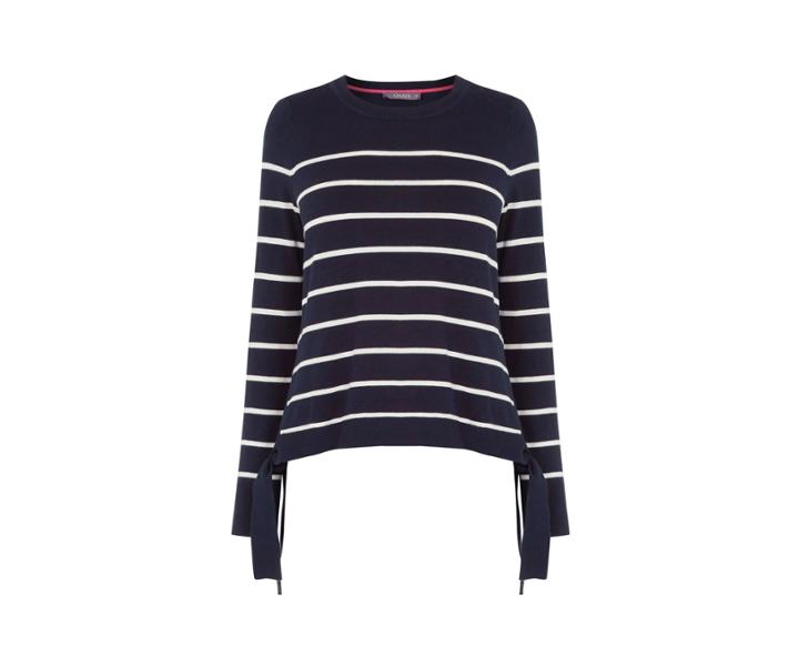 Oasis Stripe Side Tie Jumper