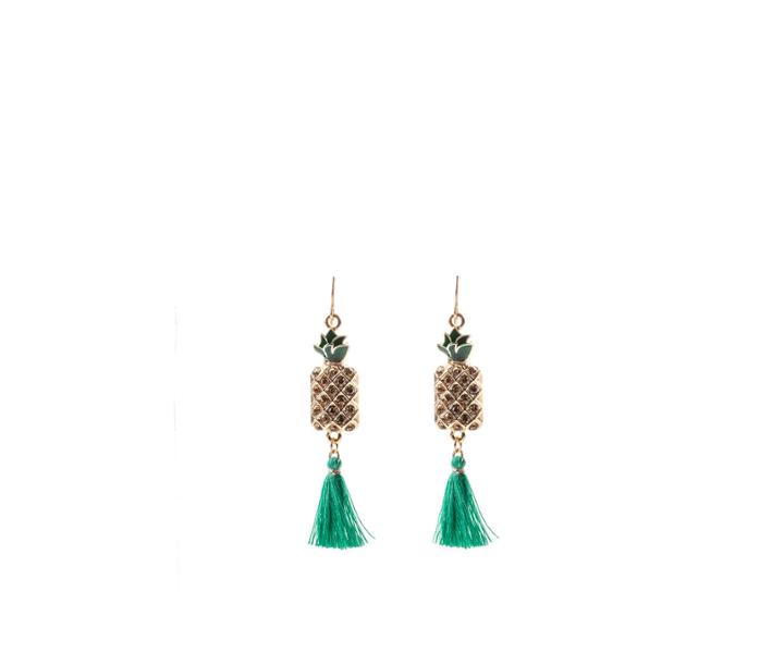 Oasis Tassel Pineapple Earrings