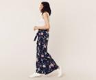 Oasis Floral Wide Leg Trousers