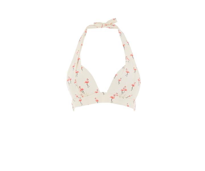 Oasis Flamingo Print Bikini Top