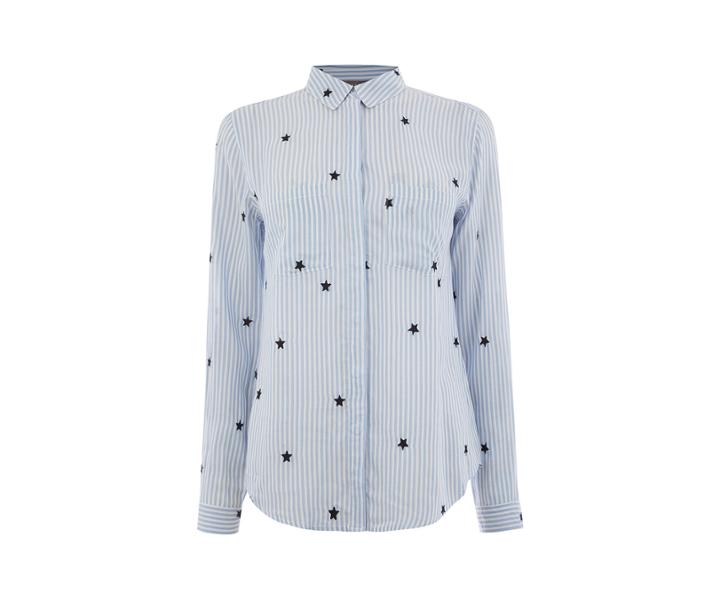 Oasis Ticking Stripe Star Shirt