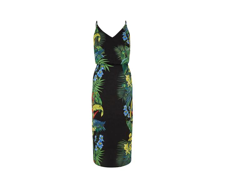 Oasis Tropical Placement Midi Dress
