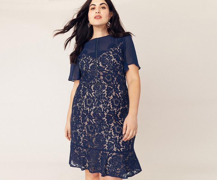 Oasis Curve Lace Skater Dress