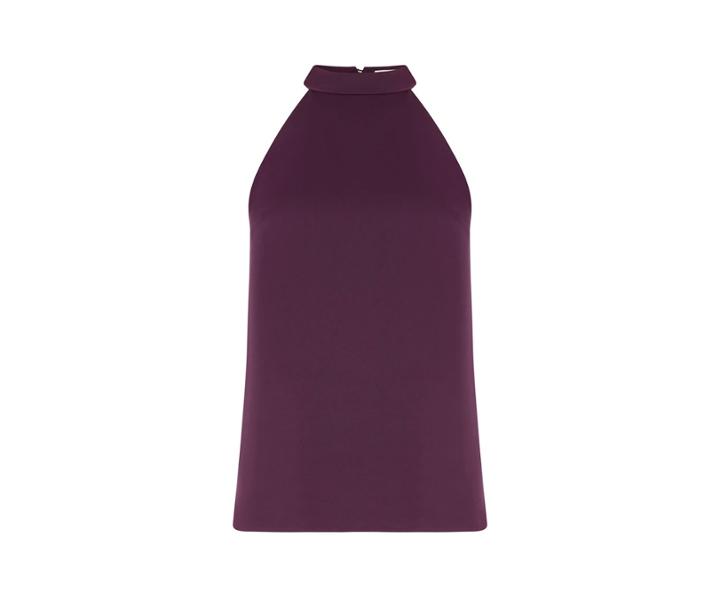 Oasis Satin Crepe Halter Neck Top