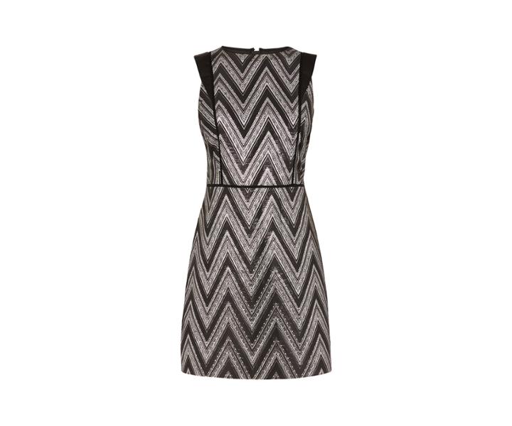 Oasis Jacquard Zig Zag Dress