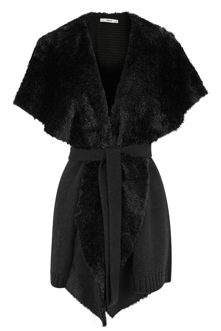 Oasis Shearing Drape Gilet
