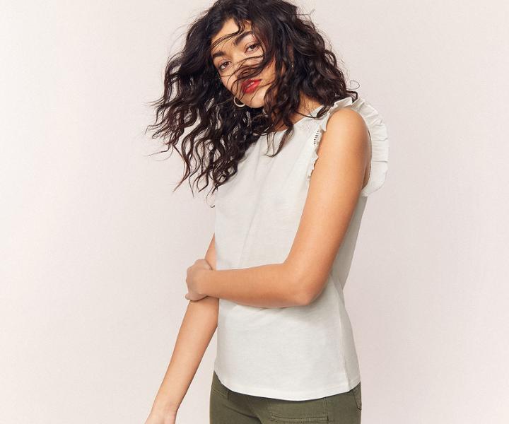 Oasis Casual Broderie Top