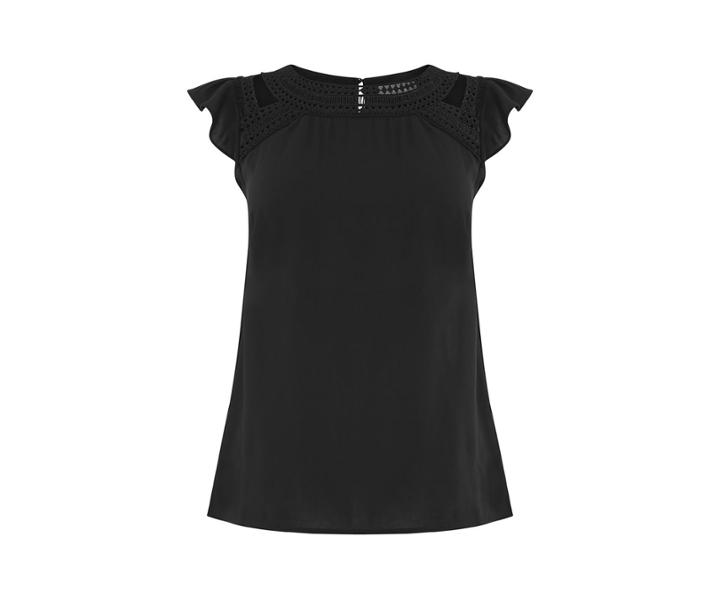 Oasis Tribal Lace Trim Tee