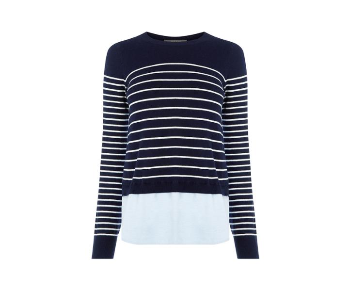 Oasis Stripe Chambray Jumper