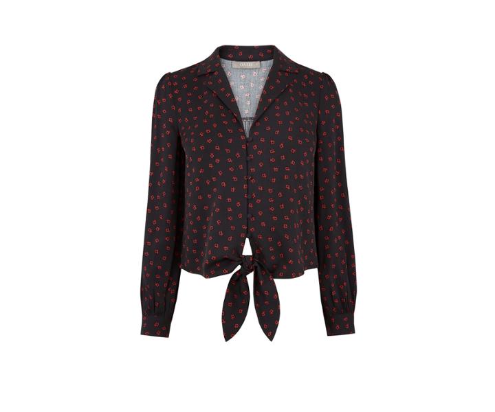 Oasis Heart Tie Front Shirt