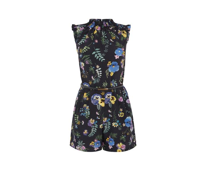Oasis Flower Ruffle Playsuit