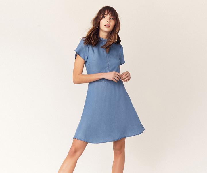 Oasis Denim Skater Dress