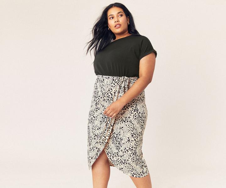 Oasis Curve Wrap Midi Dress
